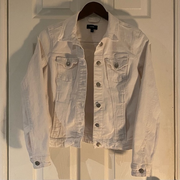Women’s R JEAN White Jean Jacket - Picture 2 of 4